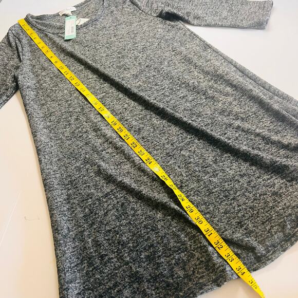 Nine Britton Stitch Fix Siona Hacci Maternity Gray A Line Tunic Dress Large NWT - Picture 8 of 9